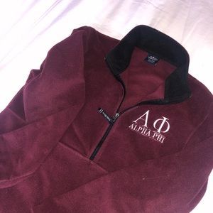 Alpha Phi CharlesRiver Fleece 3/4 Zip